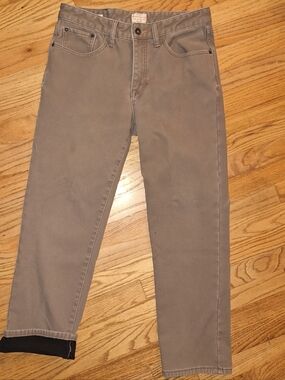 Fleece Lined Original Weatherproof Vintage Pants Work Canvas Mens 32x30 Brown